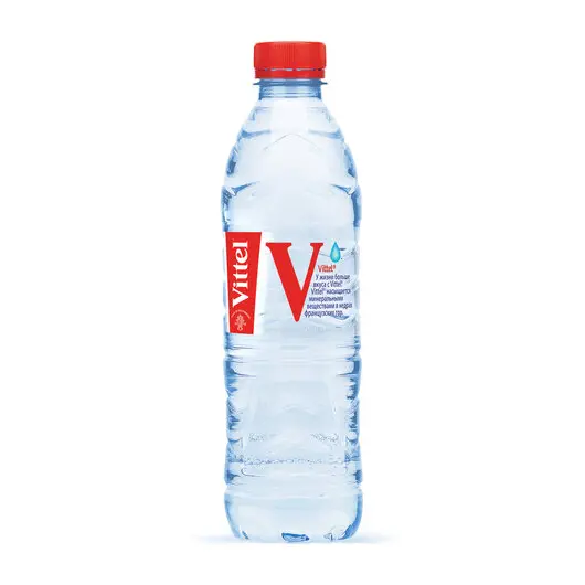 Вода негазированная минеральная VITTEL (Виттель), 0,5 л, пластиковая бутылка, WVTL00-050P24, фото 1