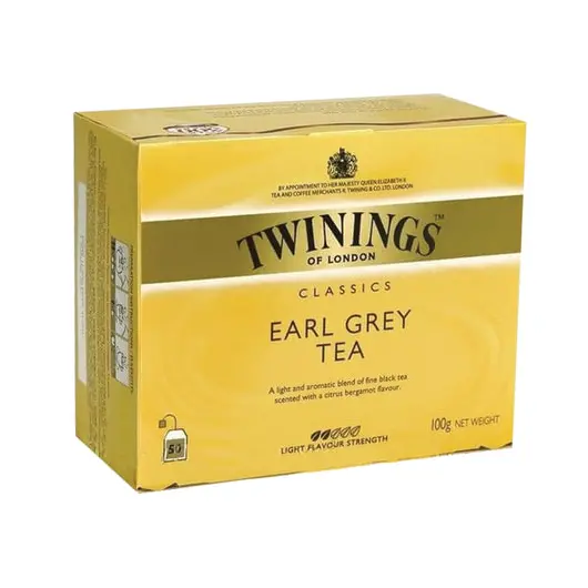 Чай TWININGS (Твайнингс) &quot;Earl Grey&quot;, черный, 50 пакетиков, F12396, фото 1