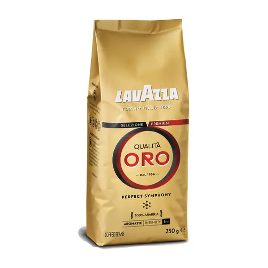 Кофе в зернах LAVAZZA (Лавацца) &quot;Qualita Oro&quot;, натуральный, 250 г, вакуумная упаковка, 2051, фото 1