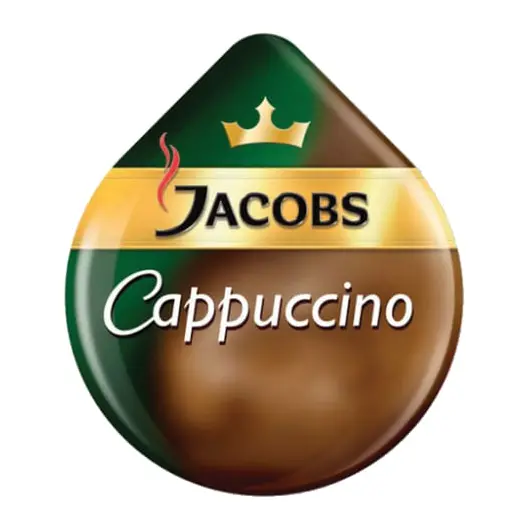 Капсулы для кофемашин TASSIMO JACOBS &quot;Cappuccino&quot;, натуральный кофе 8 шт. х 8 г, молочные капсулы 8 шт. х 40 г, Capuchino, фото 3