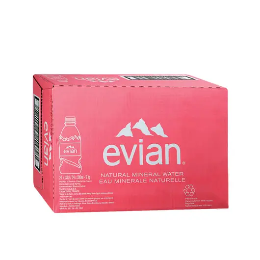 Вода негазированная минеральная EVIAN (Эвиан), 0,33 л, пластиковая бутылка, 13860, фото 6