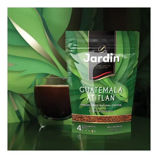 Кофе растворимый JARDIN &quot;Guatemala Atitlan&quot; (&quot;Гватемала Атитлан&quot;), сублимированный, 150 г, мягкая упаковка, 1016-14, фото 4