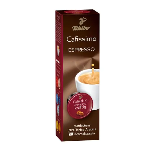 Капсулы для кофемашин TCHIBO Cafissimo Espresso Sizilianer Kraftig, натуральный кофе, 10 шт. х 7,5 г, EPCFTCEA07,5K, фото 1