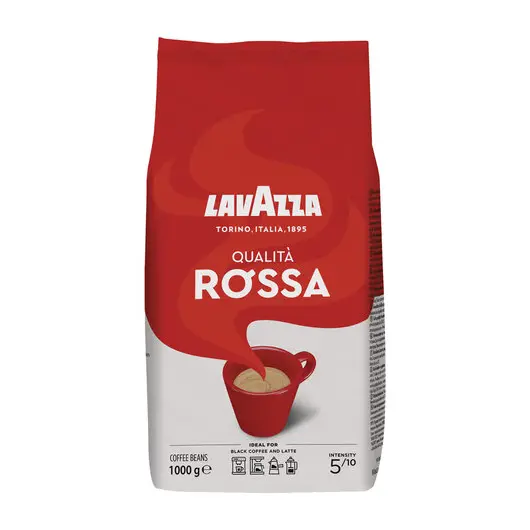 Кофе в зернах LAVAZZA (Лавацца) &quot;Qualita Rossa&quot;, 1000 г, вакуумная упаковка, 3638/3590, фото 2