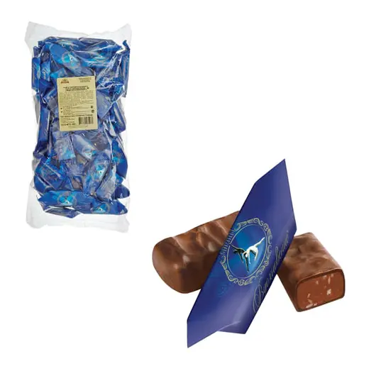 Конфеты шоколадные ВДОХНОВЕНИЕ, пралине с фундуком, 1000 г, пакет, ББ12280, фото 1