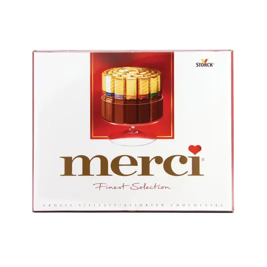 Конфеты шоколадные MERCI, ассорти, 250 г, картонная коробка, 015409-35, фото 3