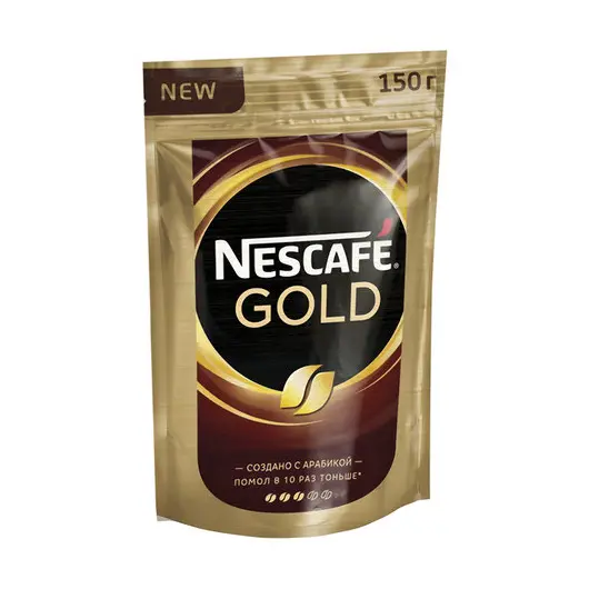 Кофе молотый в растворимом NESCAFE (Нескафе) &quot;Gold&quot;, 150 г, мягкая упаковка, 12326223, фото 2