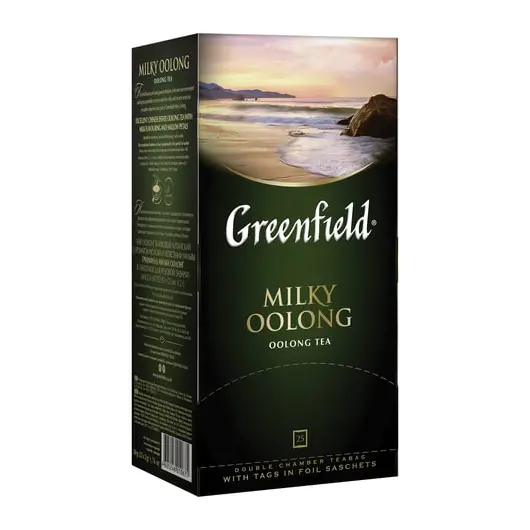 Чай GREENFIELD (Гринфилд) &quot;Milky Oolong&quot; (&quot;Молочный улун&quot;), улун с добавками, 25 пакетиков по 2 г, 1067-15, фото 1