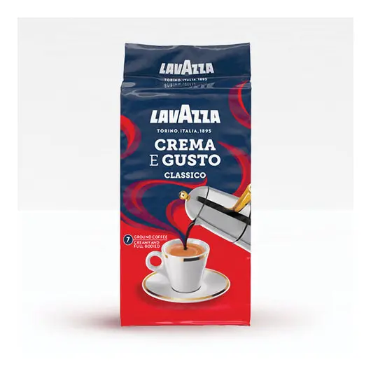 Кофе молотый LAVAZZA (Лавацца) &quot;Crema e Gusto&quot;, натуральный, 250 г, вакуумная упаковка, 3876, фото 3