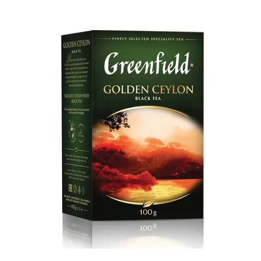 Чай GREENFIELD (Гринфилд) &quot;Golden Ceylon ОРА&quot;, черный, листовой, 100 г, 0351, фото 2