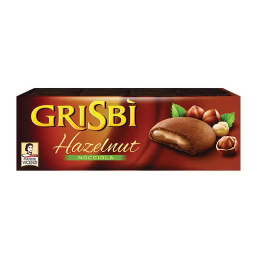 Печенье GRISBI (Гризби) &quot;Hazelnut&quot;, с начинкой из орехового крема, 150 г, 13829, фото 2