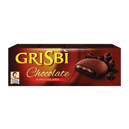Печенье GRISBI (Гризби) &quot;Chocolate&quot;, с начинкой из шоколадного крема, 150 г, 13827, фото 2