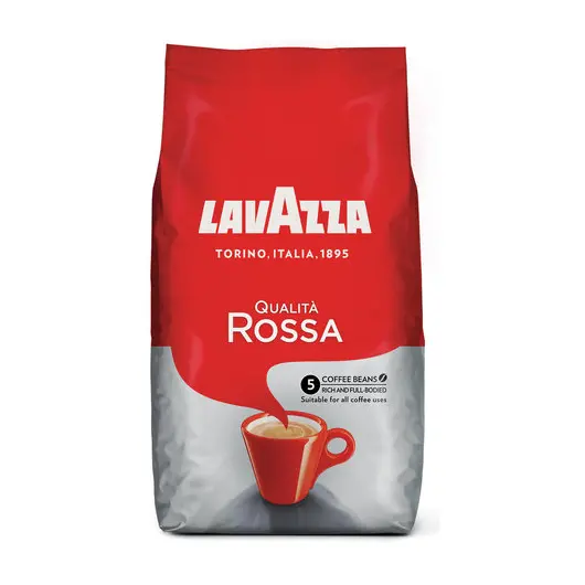 Кофе в зернах LAVAZZA (Лавацца) &quot;Qualita Rossa&quot;, 1000 г, вакуумная упаковка, 3638/3590, фото 4
