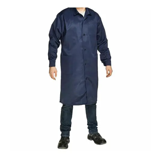 Халат технолога мужской синий, смесовая ткань, размер 52-54, рост 170-176, плотн. 150, фото 1