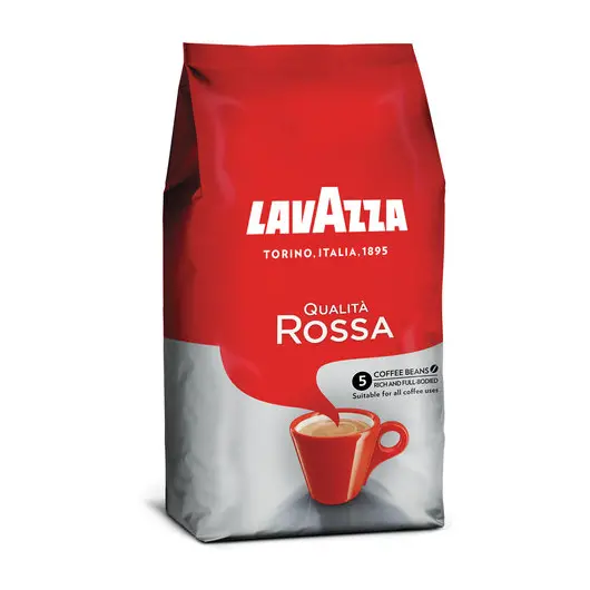 Кофе в зернах LAVAZZA (Лавацца) &quot;Qualita Rossa&quot;, 1000 г, вакуумная упаковка, 3638/3590, фото 3
