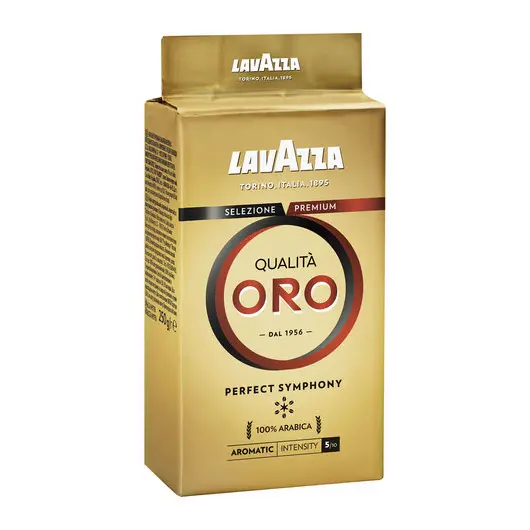 Кофе молотый LAVAZZA (Лавацца) &quot;Qualita Oro&quot;, натуральный, арабика 100%, 250 г, вакуумная упаковка, 1991, фото 1