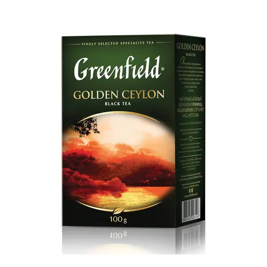 Чай GREENFIELD (Гринфилд) &quot;Golden Ceylon ОРА&quot;, черный, листовой, 100 г, 0351, фото 1