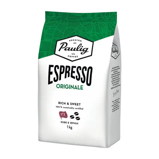 Кофе в зернах PAULIG (Паулиг) &quot;Espresso Originale&quot;, натуральный, 1 кг, вакуумная упаковка, 16727, фото 1