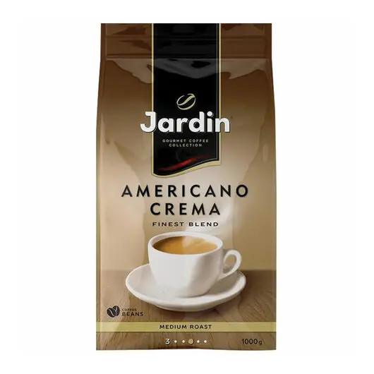 Кофе в зернах JARDIN (Жардин) &quot;Americano Crema&quot;, натуральный, 1000г, вакуумная упаковка, ш/к 10903, 1090-06-Н, фото 1