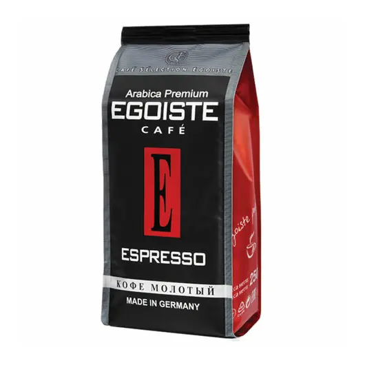 Кофе молотый EGOISTE &quot;Espresso&quot;, натуральный, 250 г, 100% арабика, вакуумная упаковка, 10228, фото 1