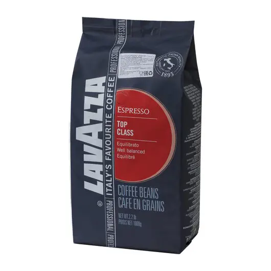 Кофе в зернах LAVAZZA (Лавацца) &quot;Top Class&quot;, натуральный, 1000 г, вакуумная упаковка, 2010, фото 2