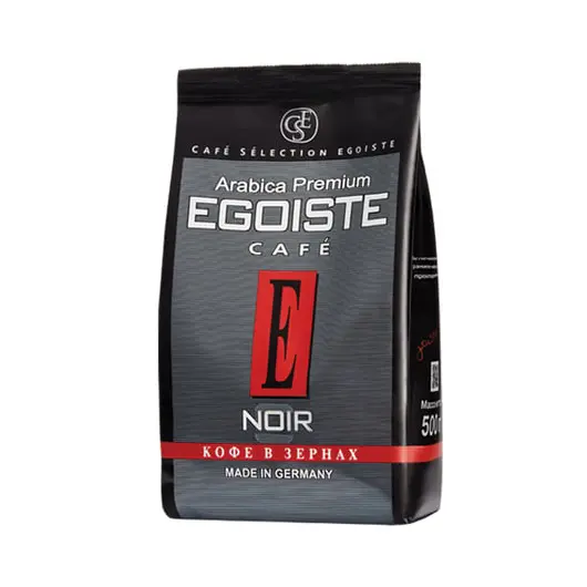 Кофе в зернах EGOISTE &quot;Noir&quot;, натуральный, 500 г, 100% арабика, вакуумная упаковка, 10229, фото 1