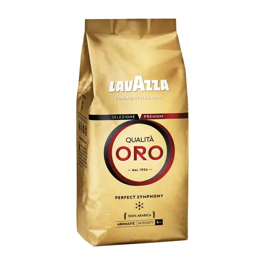 Кофе в зернах LAVAZZA (Лавацца) &quot;Qualita Oro&quot;, натуральный, арабика 100%, 500 г, вакуумная упаковка, 1936, фото 2