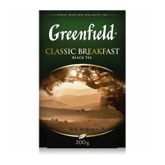 Чай GREENFIELD (Гринфилд) &quot;Classic Breakfast&quot;, черный, листовой, 200 г, картонная коробка, 0792-10, фото 3