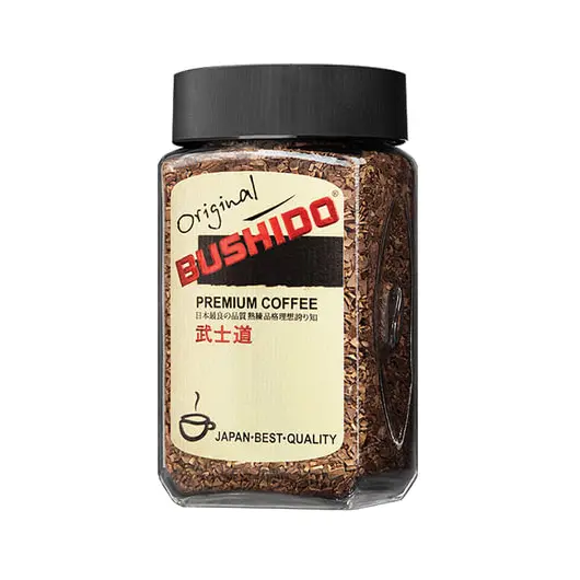 Кофе растворимый BUSHIDO &quot;Original&quot;, сублимированный, 100 г, 100% арабика, стеклянная банка, 1004, фото 1