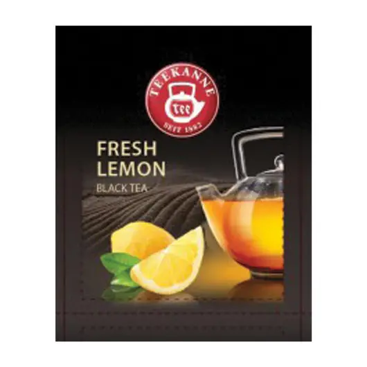Чай TEEKANNE (Тиканне) &quot;Fresh Lemon&quot;, черный, лимон, 20 пакетиков по 2 г, 0306_4555, фото 2