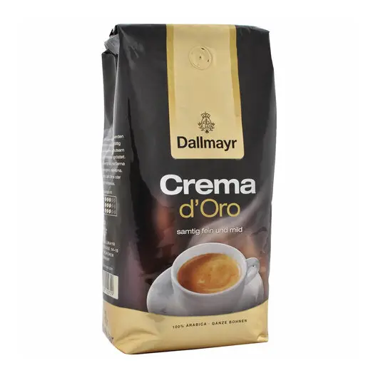Кофе в зернах DALLMAYR (Даллмайер) &quot;Crema d`Oro Selektion&quot;, арабика 100%, 1000г, вакуумная уп,35503, 355000000, фото 1
