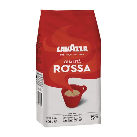 Кофе в зернах LAVAZZA (Лавацца) &quot;Qualita Rossa&quot;, натуральный, 500 г, вакуумная упаковка, 3632, фото 3