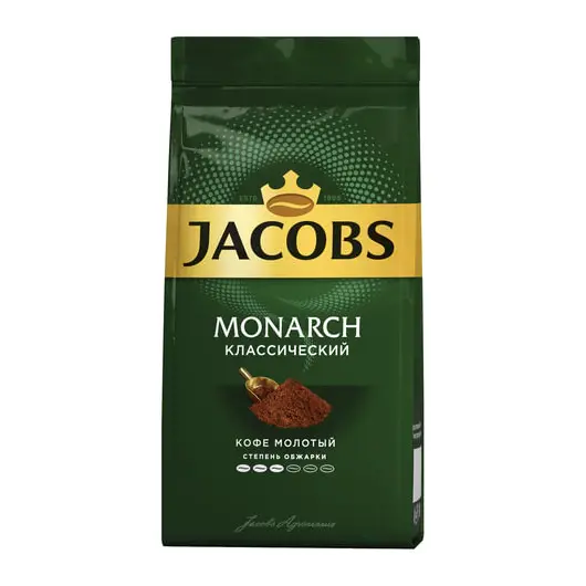Кофе молотый JACOBS MONARCH (Якобс Монарх), натуральный, 230 г, вакуумная упаковка, 65689, фото 1