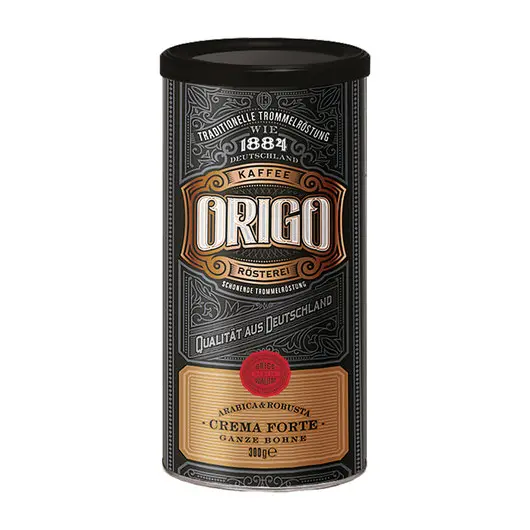 Кофе в зернах ORIGO (ОРИГО) &quot;Crema Forte&quot;, 300г, жестяная банка, ш/к 50408, 3013000300, фото 1