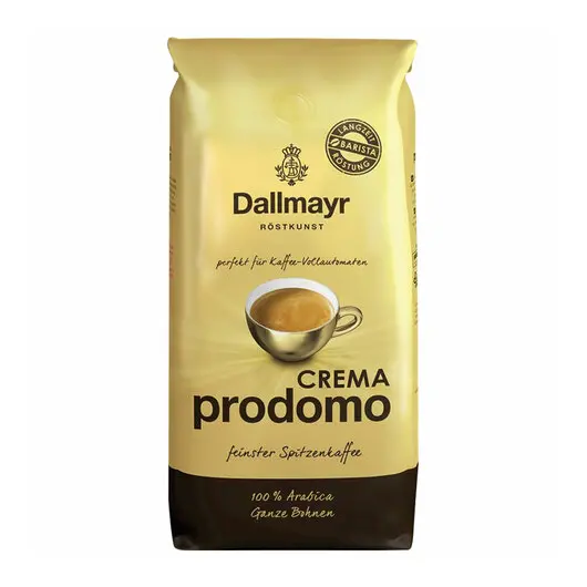 Кофе в зернах DALLMAYR (Даллмайер) &quot;Prodomo Caffe Crema&quot;, арабика 100%, 1000г, вакуумная уп,ш/к55105, 517000033, фото 1