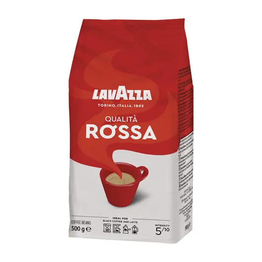 Кофе в зернах LAVAZZA (Лавацца) &quot;Qualita Rossa&quot;, натуральный, 500 г, вакуумная упаковка, 3632, фото 1
