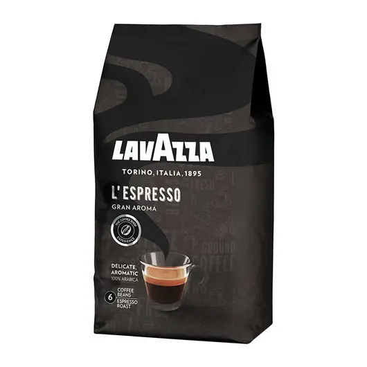 Кофе в зернах LAVAZZA (Лавацца) &quot;Gran Aroma&quot;, натуральный, 1000 г, вакуумная упаковка, 2481, фото 2