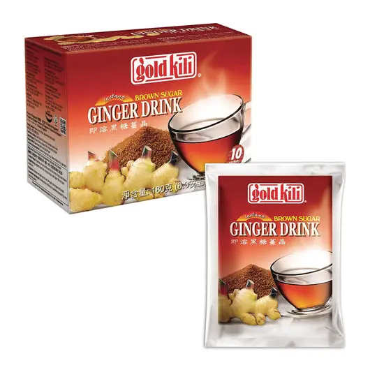 Имбирный напиток с тростниковым сахаром &quot;Ginger Drink&quot;, 10 саше по 18 г, GOLD KILI, 1945, фото 1