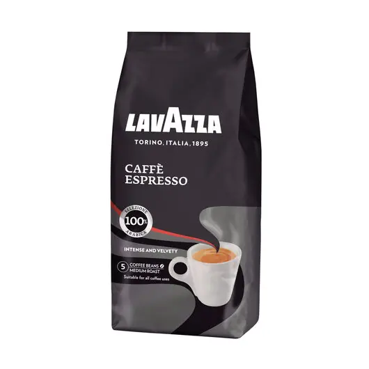 Кофе в зернах LAVAZZA (Лавацца) &quot;Caffe Espresso&quot;, натуральный, 500 г, вакуумная упаковка, 1875, фото 2
