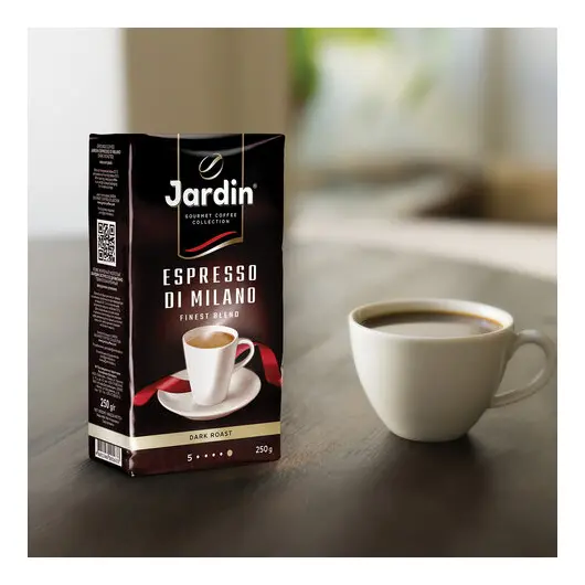 Кофе молотый JARDIN (Жардин) &quot;Espresso di Milano&quot;, натуральный, 250 г, вакуумная упаковка, 0563-26, фото 6