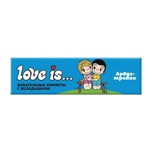 Жевательная конфета LOVE IS со вкусом Арбуз-тропик, 25 г, 70291, фото 1