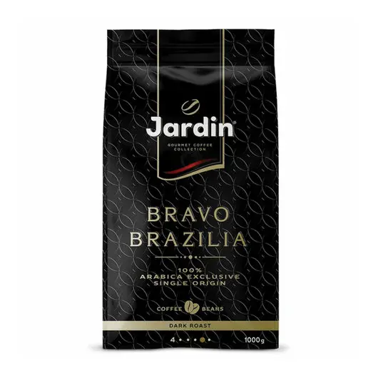 Кофе в зернах JARDIN (Жардин) &quot;Bravo Brazilia&quot;, натуральный, 1000 г, вакуумная упаковка, 1347-06, фото 2