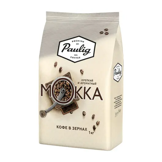 Кофе в зернах PAULIG (Паулиг) &quot;Mokka&quot;, натуральный, 1000 г, вакуумная упаковка, 16669, фото 1