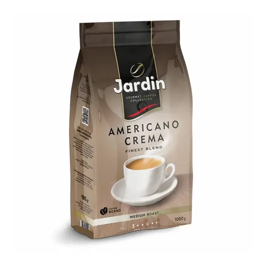 Кофе в зернах JARDIN (Жардин) &quot;Americano Crema&quot;, натуральный, 1000г, вакуумная упаковка, ш/к 10903, 1090-06-Н, фото 4