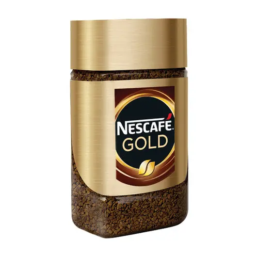Кофе молотый в растворимом NESCAFE (Нескафе) &quot;Gold&quot;, сублимированный, 47,5 г, стеклянная банка, 12135509, фото 2