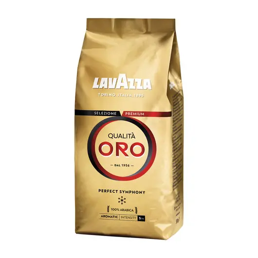Кофе в зернах LAVAZZA (Лавацца) &quot;Qualita Oro&quot;, натуральный, арабика 100%, 500 г, вакуумная упаковка, 1936, фото 1