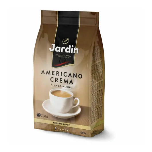 Кофе в зернах JARDIN (Жардин) &quot;Americano Crema&quot;, натуральный, 1000г, вакуумная упаковка, ш/к 10903, 1090-06-Н, фото 3