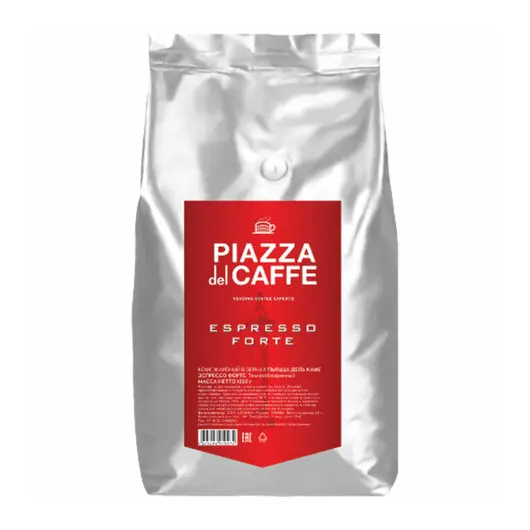 Кофе в зернах PIAZZA DEL CAFFE &quot;Espresso Forte&quot; натуральный, 1000 г, вакуумная упаковка, 1097-06, фото 1