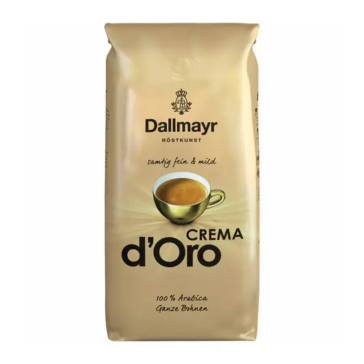 Кофе в зернах DALLMAYR (Даллмайер) &quot;Crema d`Oro&quot;, арабика 100%, 1000г, вакуумная упаковка, ш/к 52729, 527000000, фото 1