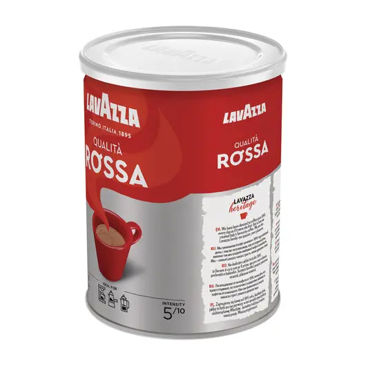 Кофе молотый LAVAZZA (Лавацца) &quot;Qualita Rossa&quot;, натуральный, 250 г, жестяная банка, 3593, фото 3